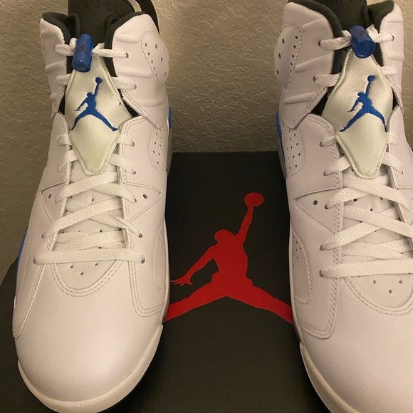 Authentic New In Box Jordan 6 Retro Sport Blue 2014 Size 13 Athletic Streetwear - Picture 5 of 16